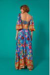 Vestido Cropped Estampa Jardineira