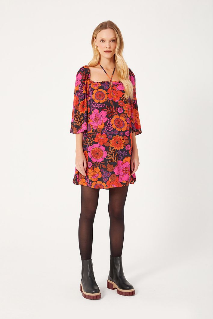 Vestido Estampa Bosque