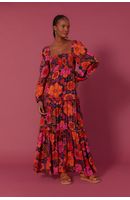 Vestido Longo Estampa Bosque