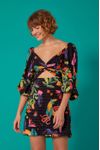 Vestido Curto Estampa Floresta Mágica