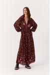 Vestido Longo Lurex Estampa Balai
