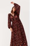 Vestido Longo Lurex Estampa Balai
