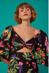 Vestido Curto Estampa Floresta Mágica