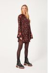 Vestido Camisa Lurex Estampa Balai