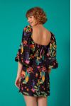 Vestido Curto Estampa Floresta Mágica
