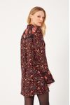 Vestido Camisa Lurex Estampa Balai