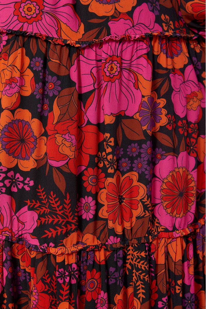Vestido Longo Estampa Bosque
