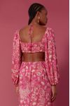Vestido Longo Lurex Estampa Maya