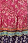 Vestido Longo Lurex Estampa Maya