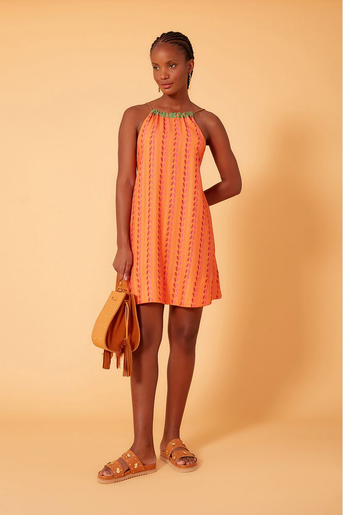 Vestido Lurex Estampa Affair