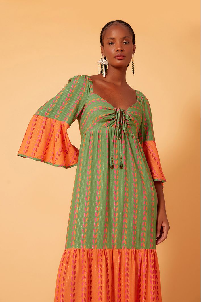 Vestido Longo Estampa Affair