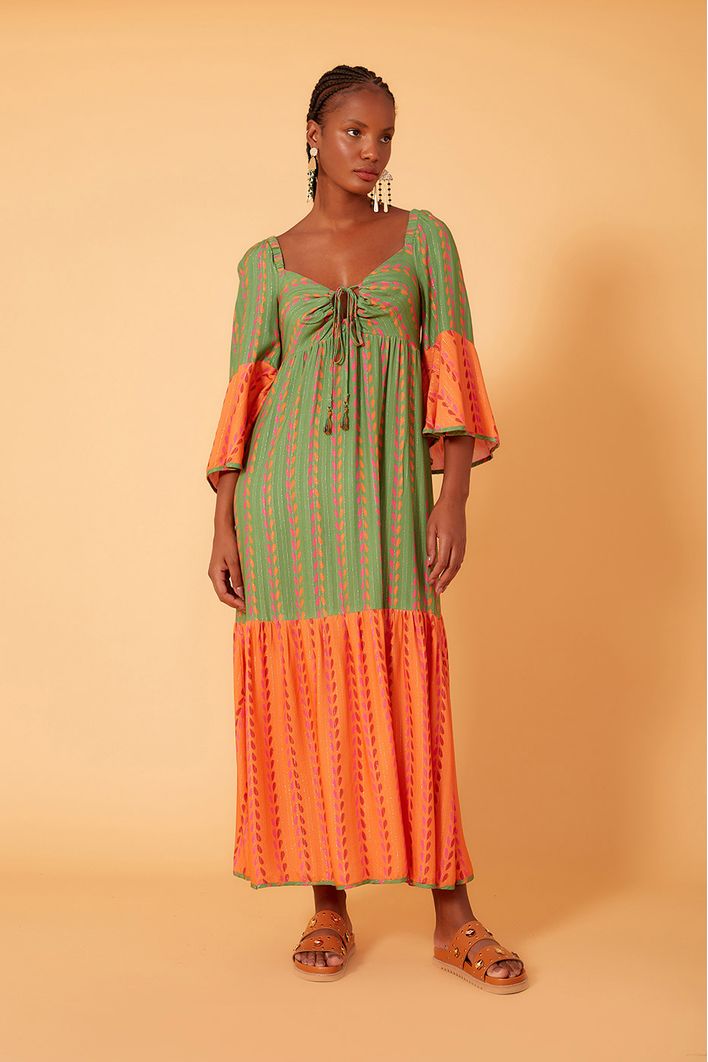 Vestido Longo Estampa Affair
