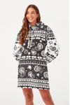 Vestido Moletom Estampa Paisley Love