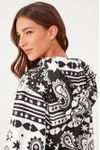Vestido Moletom Estampa Paisley Love