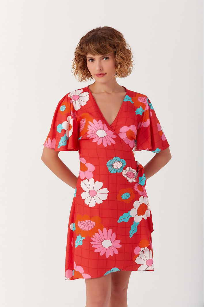 Vestido Curto Estampa Florinda