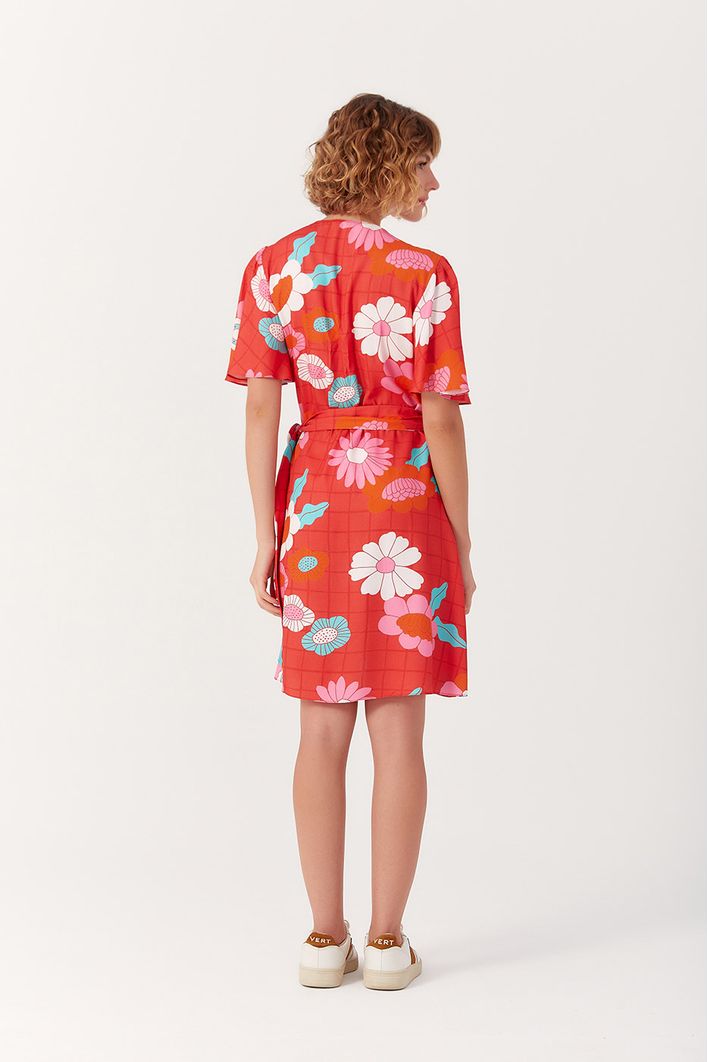 Vestido Curto Estampa Florinda