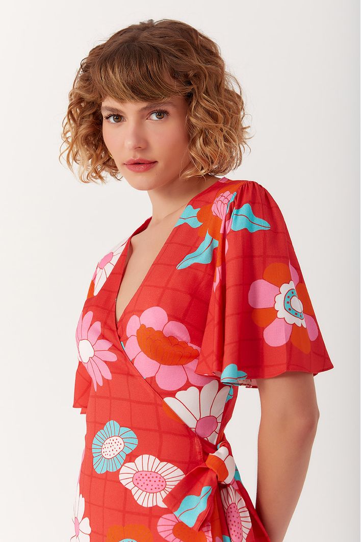 Vestido Curto Estampa Florinda