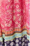 Vestido Longo Laço Lurex Estampa Maya