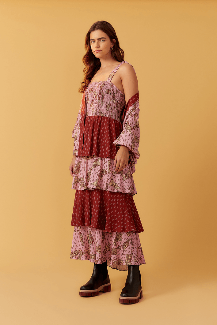 Vestido Midi Estampa Nala