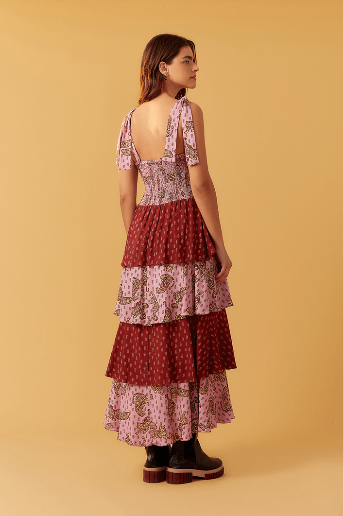 Vestido Midi Estampa Nala