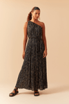 Vestido Longo Lurex Estampa Sideral