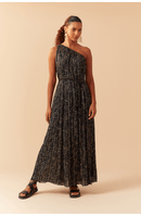 Vestido Longo Lurex Estampa Sideral