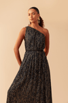 Vestido Longo Lurex Estampa Sideral