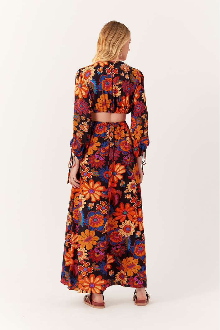 Vestido Cropped 2 Em 1 Estampa Chamego