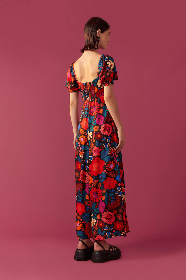 Vestido Cropped Estampa Alice