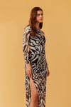 Vestido Cropped Tule Estampa Love Core