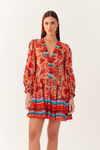 Vestido Lurex Estampa Mantra Mix