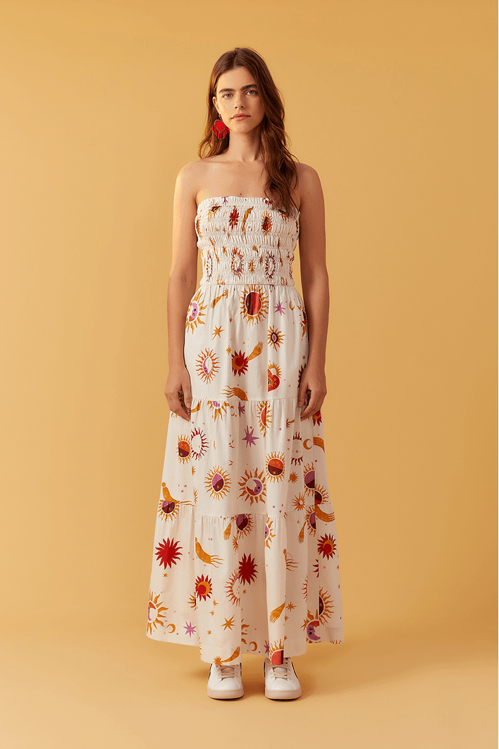 Vestido Cropped Estampa Cometa