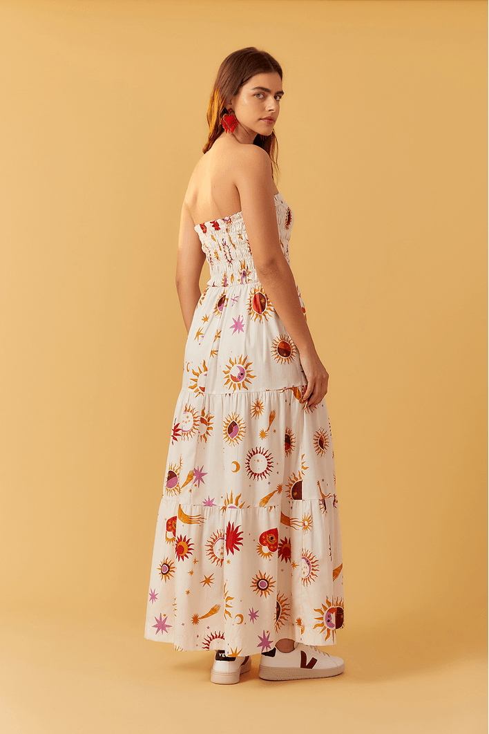Vestido Cropped Estampa Cometa