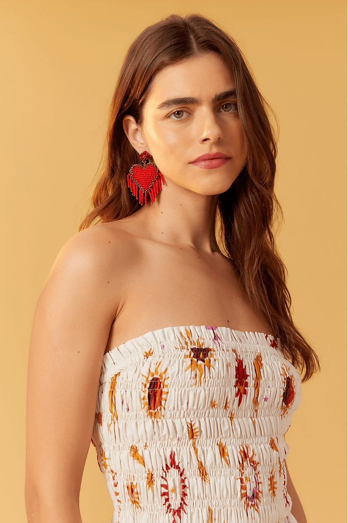 Vestido Cropped Estampa Cometa