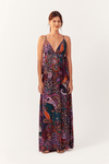Vestido Longo Nó Estampa Nisha Bf