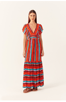 Vestido Cropped Lurex Estampa Magia