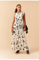 Vestido Longo Estampa Sonhos