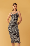 Vestido Franzido Tule Estampa Love Core