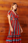 Vestido Cropped Lurex Estampa Magia