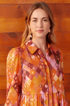 Vestido Chemise Estampa Luna