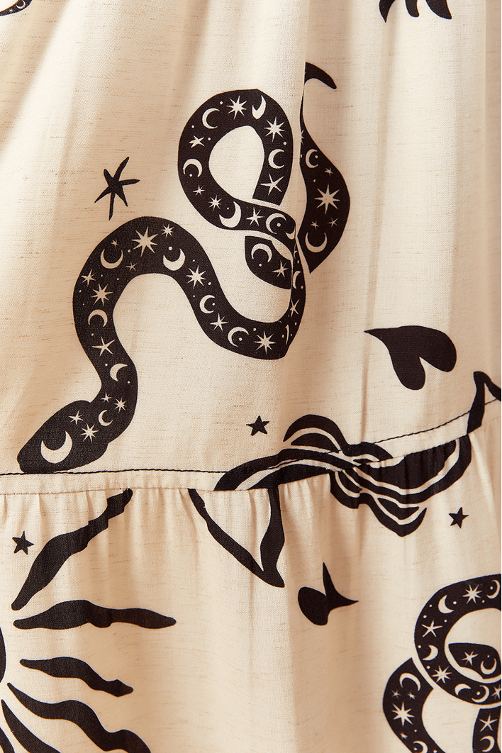 Vestido Longo Estampa Sonhos