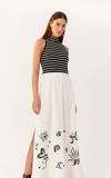 Vestido Bordado Estampa Listra