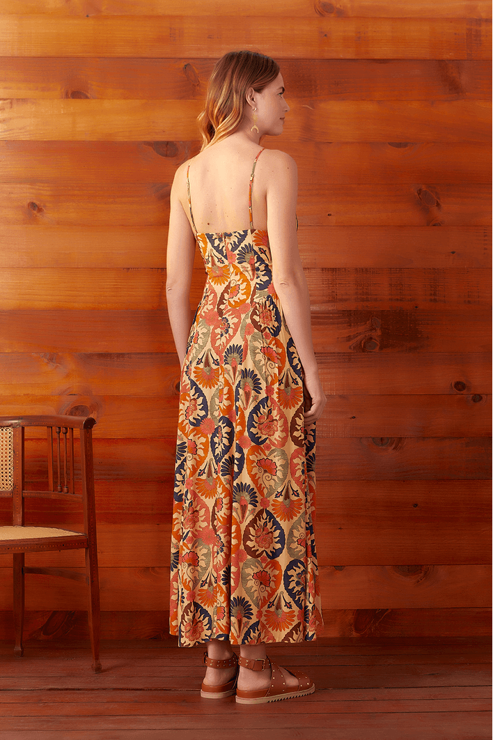 Vestido Cropped Estampa Nômade