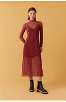 Vestido Tule Estampa Zuma