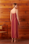 Vestido Cropped Fenda Estampa Caminho