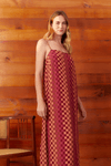 Vestido Cropped Fenda Estampa Caminho