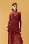 Vestido Tule Estampa Zuma