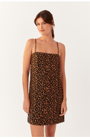 Vestido Linho Retinho Estampa Onçalina
