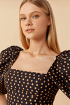 Vestido Cropped Tricoline Estampa Luares