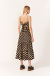 Vestido Cropped Tricoline Estampa Geo